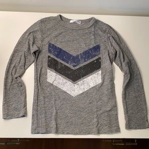 Joah Love Jett Chevron Print Long Sleeve T-Shirt